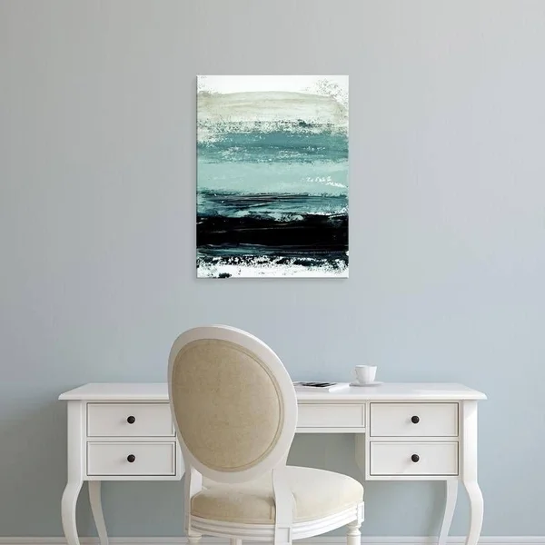Easy Art Prints Iris (Purple) Lehnhardt's 'Abstract Minimalist Landscape 4' Premium Canvas Art (40 x 30)