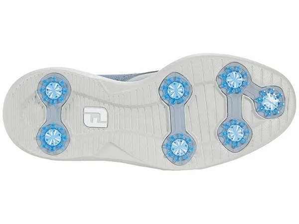 FootJoy Men's Traditions Golf Shoe - Grey/Blue, 7.5