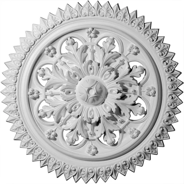 21 5/8 inchod x 2 1/2 inchp York Ceiling Medallion (Fits Canopies Up to 3 5/8 inch), Hand-Painted Hickory