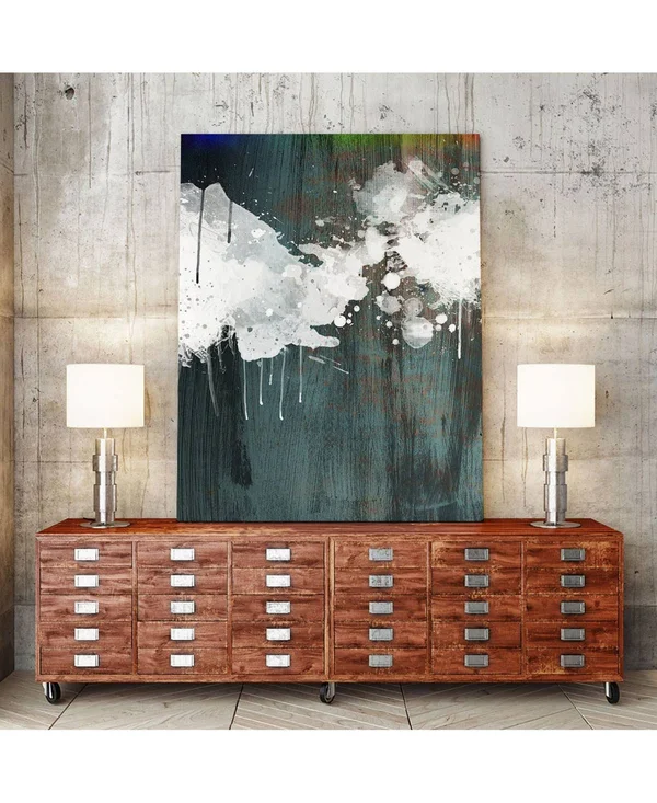 CLICART 24 in. x 36 in. Clouds II by Enrico Varrasso Wall Art - White/ Blue