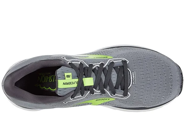 Men's Brooks Glycerin 18 - Grey/Ebony/Nightlife - Size 9.5