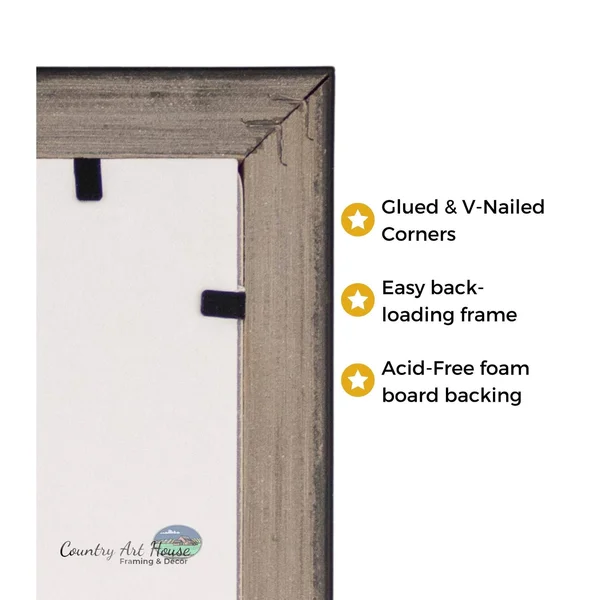 CustomPictureFrames 22x30 - 22 x 30 Mahogany Flat Solid Wood Frame with UV Framer&s Acrylic & Foam Board Backing - Great for