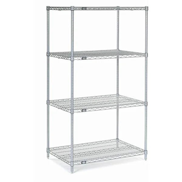 Nexel Poly-Z-Brite Wire Shelving Starter 24x22W x 24x22D x 63x22H 24246Z
