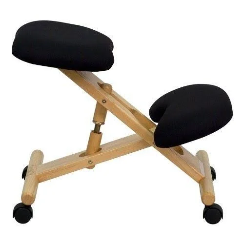 Office Furniture in A Flash WL-SB-210-GG Kneeling Chair, Black