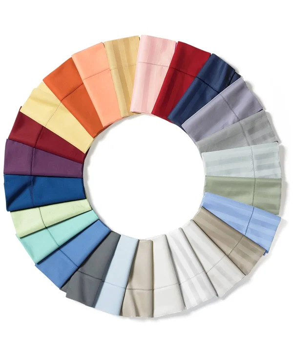 Charter Club Damask 1.5x22 Stripe 100% Supima Cotton 550 Thread Count 4 pc. Sheet Set - California King, Created for Macy&s - Cot