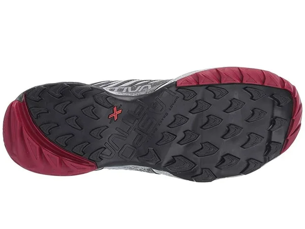 La Sportiva Women's Akasha Shoe - 37.5 - Carbon, Beet