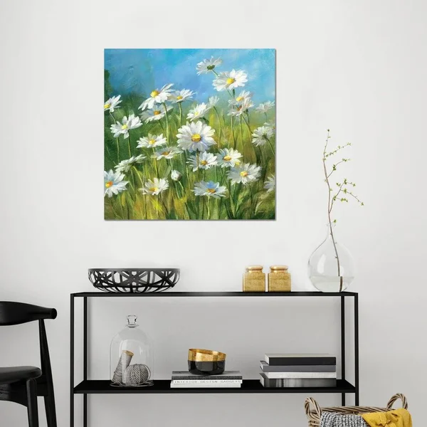 Summer Field II - Danhui Nai Canvas Art Print ( Floral & Botanical > Flowers > Daisies art)