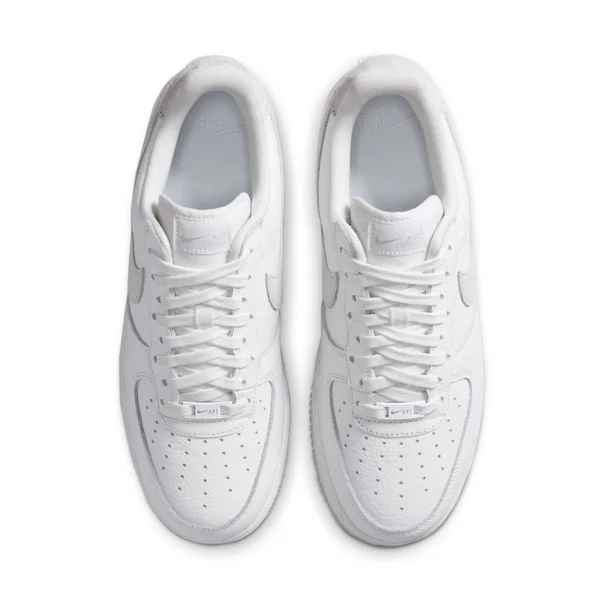 Nike White and Grey Air Force 1 07 Craft Sneakers