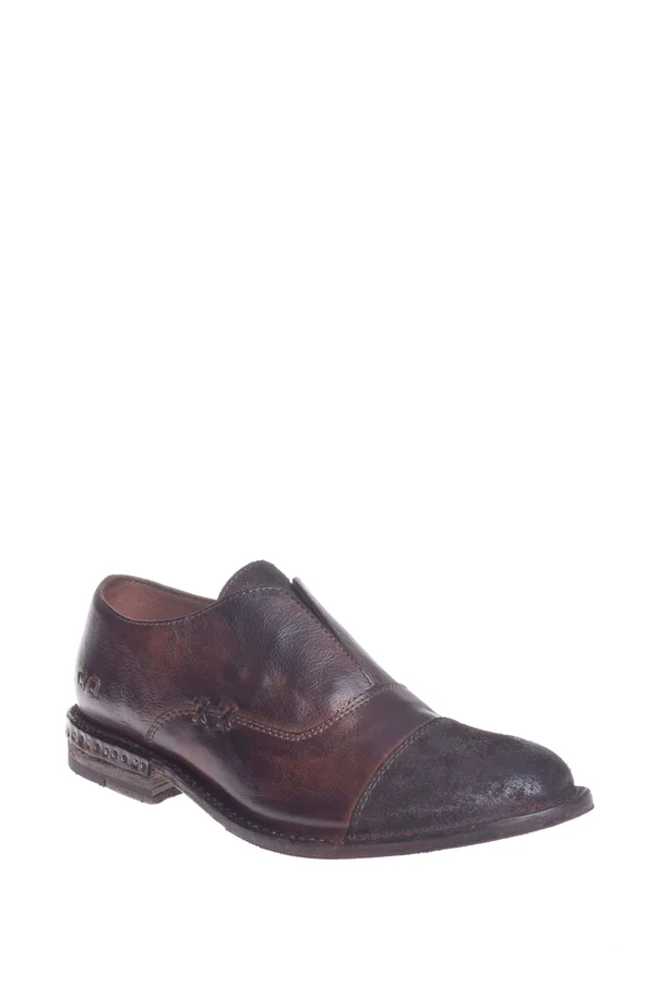 Bed|Stu Rose Women's Leather Slip on 6.5 - Teak Dip Dye