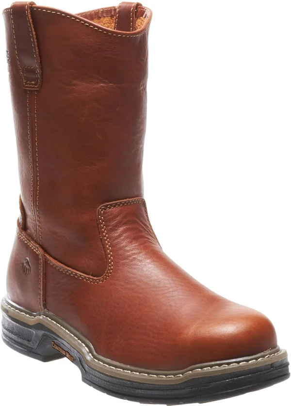 Wolverine Men's Raider Wellington Steel Toe Boot - 9 - Brown