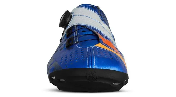 Helix Metallic Blue/White 40.5, 7, Narrow Fit