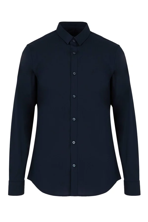 Armani Exchange Slim Fit Shirt Navy
