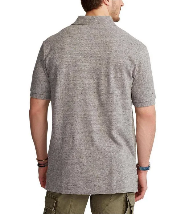 Polo Ralph Lauren Big Tall Classic-Fit Short-Sleeve Cotton Mesh Polo Shirt - Mens, 2XB, Medieval Blue Heather