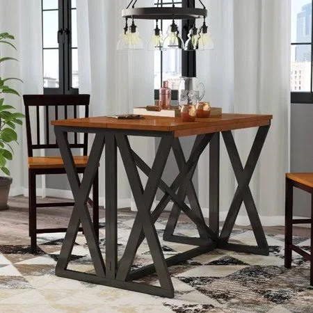 Union Rustic Tesch Expandable Solid Wood Dining Table - Red