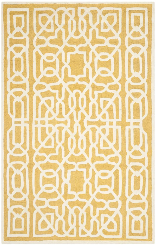 Safavieh Cambridge Gold & Ivory 3& x 5& Rug