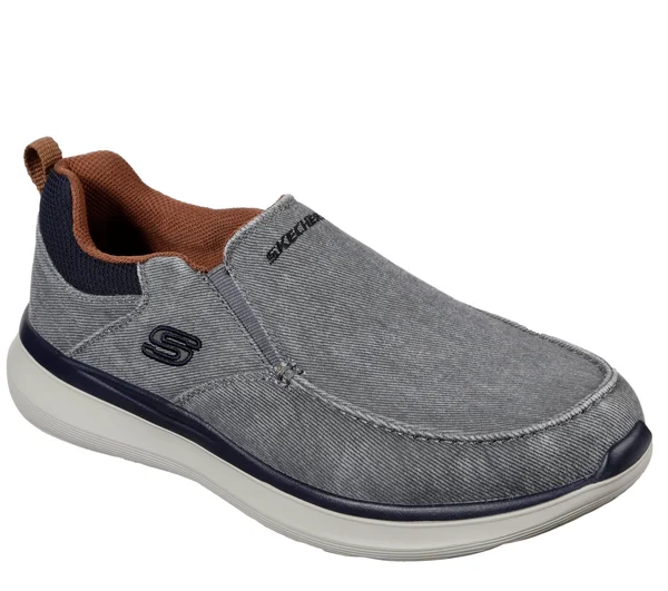 Skechers Men's Delson 2.0 Larwin Slip On - Gray