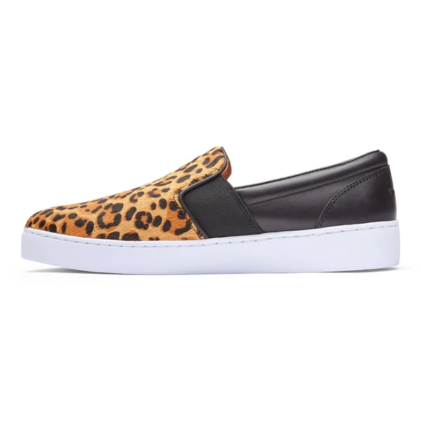 Vionic Demetra Slip on Sneaker Tan Leopard, 8, M