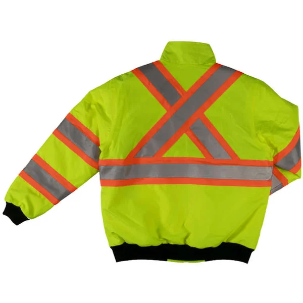Tough Duck Men's Sherpa Lined Safety Bomber Orange XL