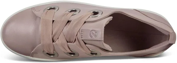 Ecco Soft 8 Womens 3-Eyelet Sneakers Size 5 Grey Rose