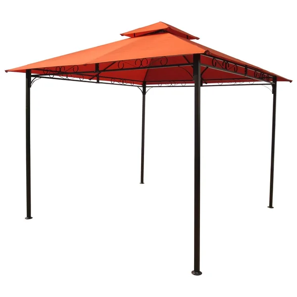 International Caravan Square Vented Canopy Gazebo - Cranberry