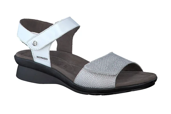 Mephisto Women's Pattie White Silk/Silver