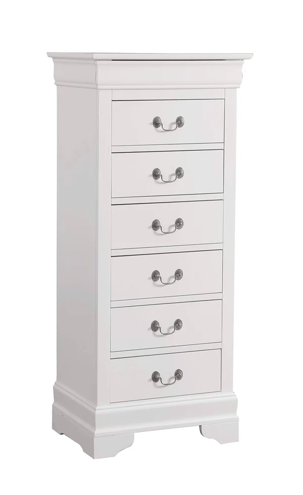 Glory Furniture Louis Phillipe G3190-LC Lingerie Chest, White