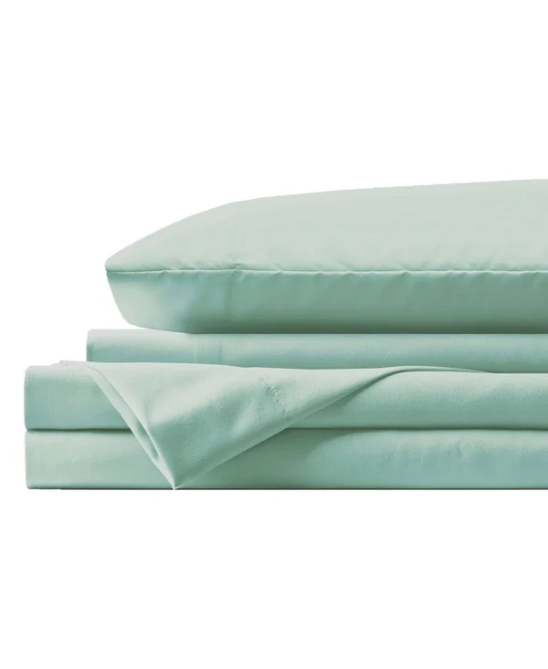 Lanwood Microfiber Sheet Set - King, Light Gray with POLYGIENE