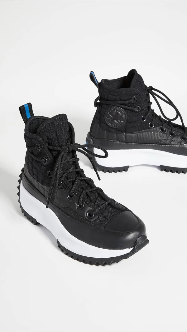 Converse Run Star Hike Digital Terrain Sneakers Black/Black/White 10