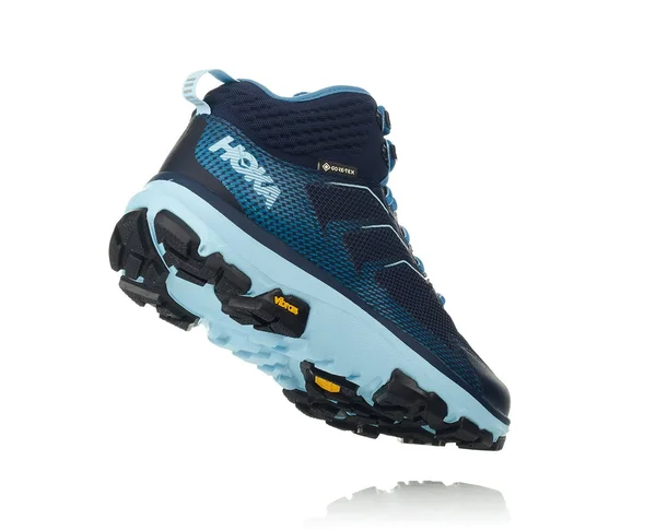 Hoka One One Women's TOA GTX - 7 - Black Iris - Aquamarine