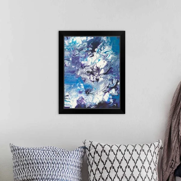 Meandering Mulberry II, Black Framed Wall Art, 16x20, Great Big Canvas