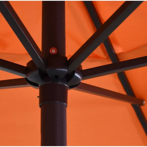 Astella 9 ft. Steel Push Tilt Market Umbrella, Green
