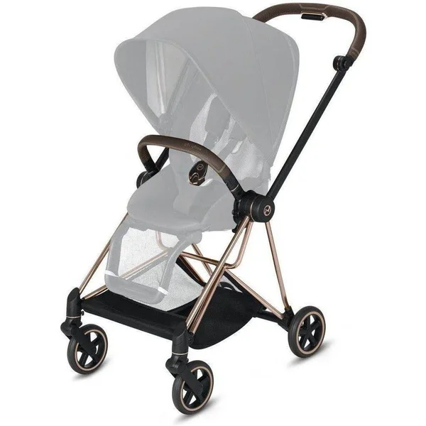 Cybex Mios 2 Frame Incl. Seat Hardpart - Chrome/Brown