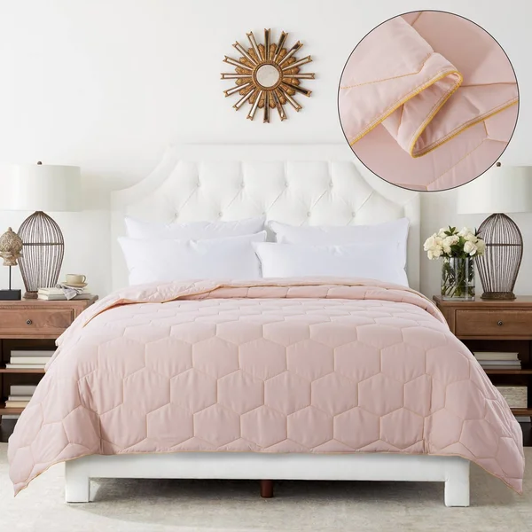 Dream on Honeycomb Down-Alternative Blanket - Grey, Twin