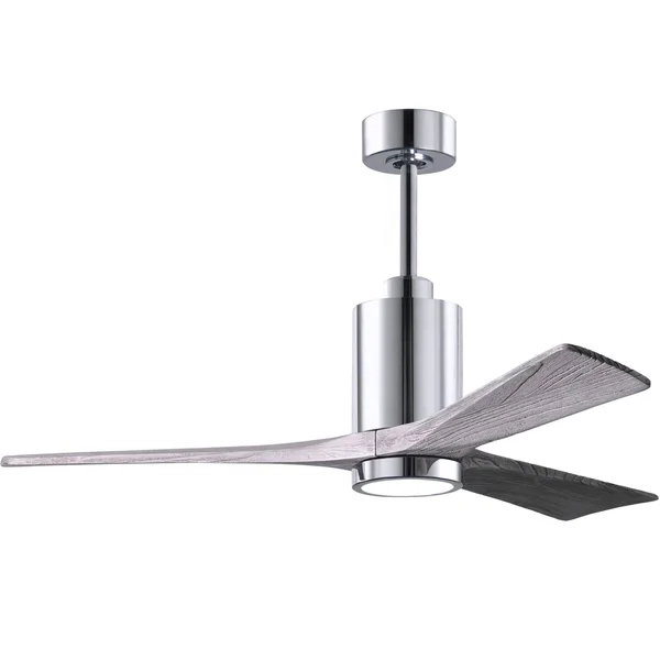 Patricia Ceiling Fan with Light by Matthews Fan Company - Textured Bronze, PA3-TB-BW-60