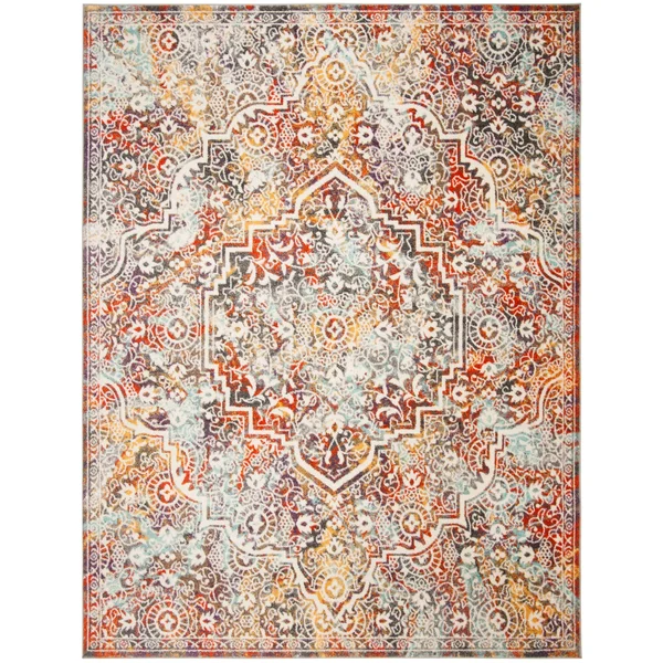 Safavieh Madison 900 MAD946G 6& x 9& Light Grey - Light Blue Rug