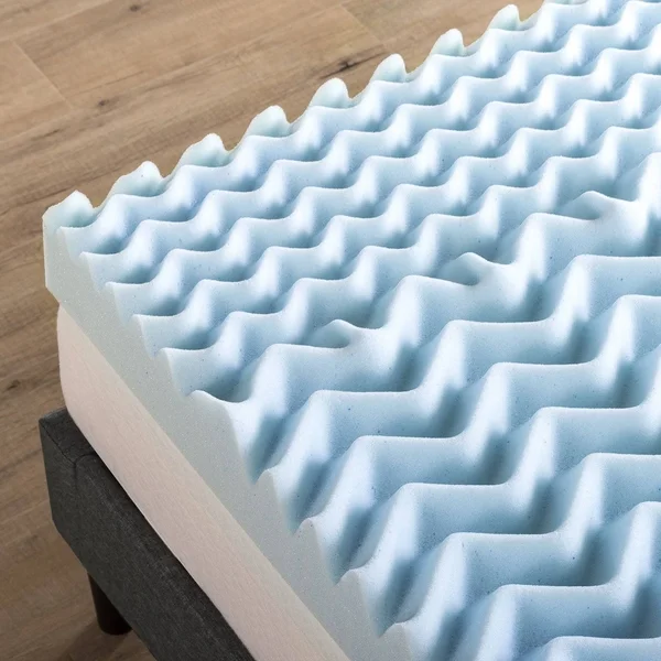4 inch 5-Zone Memory Foam Mattress Topper with Cooling Gel Infusion - Full
