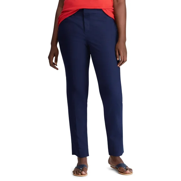 Chaps Blue Plus Size Regular Skinny Pants