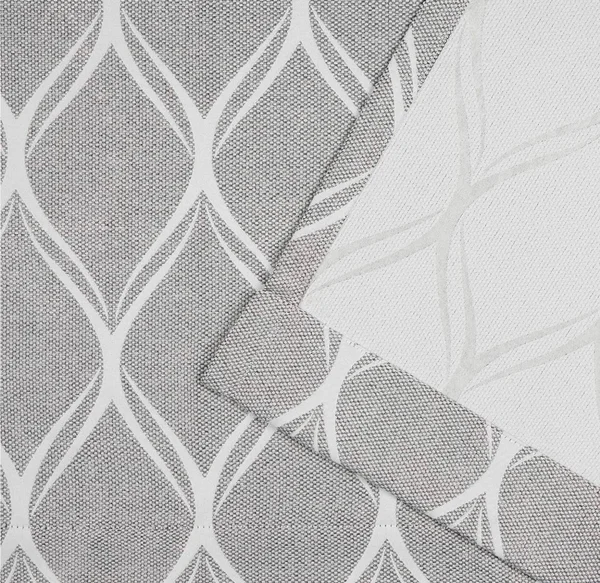 Nicole Miller Circuit Hidden Tab Top Curtain Panel Pair, Size: 52 x 96, Gray