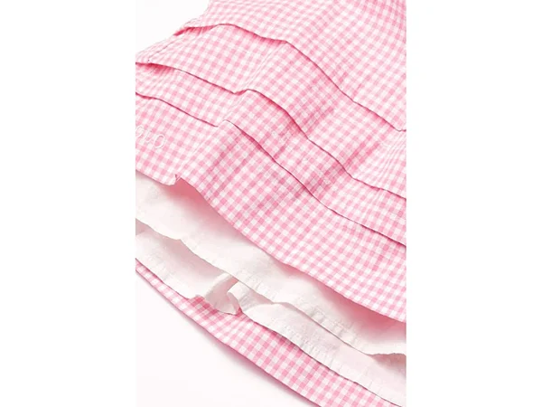 Polo Ralph Lauren Little Girls Gingham Cotton Poplin Dress Pink Multi