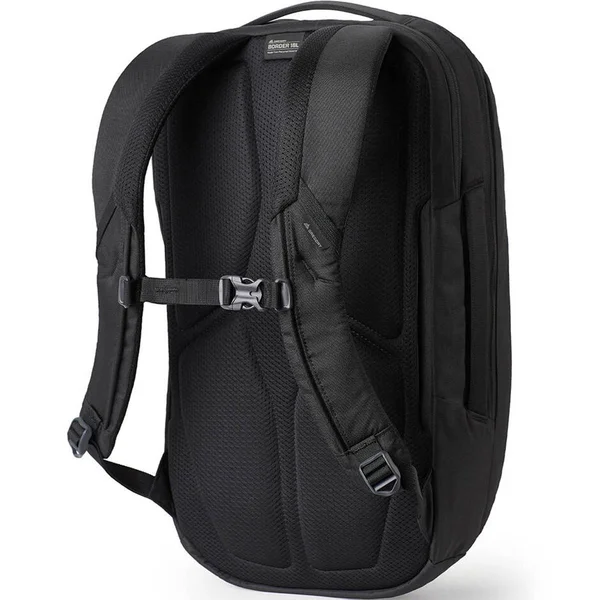 Gregory Border 18 Travel Pack Total Black, 18.5" x 11.25" x 6.25"