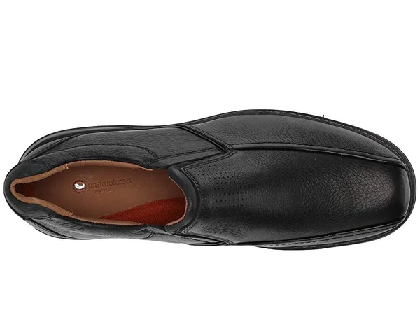 Clarks Men's Un Ramble Step - Black Leather Size: 8 W