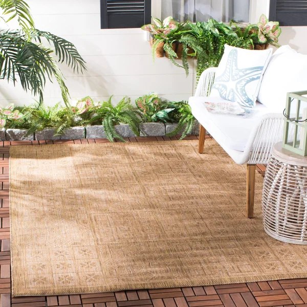 Safavieh Courtyard Area Rug CY6947 Gold, Natural, 9& x 12&