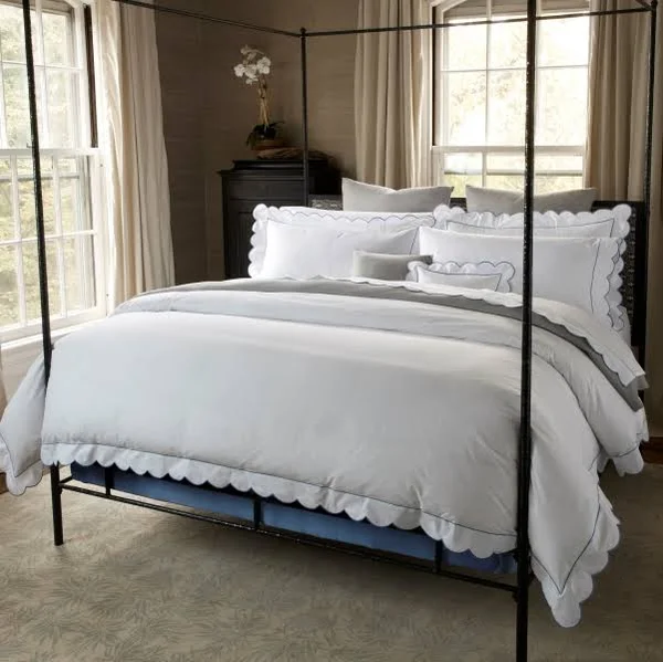 Matouk Butterfield Pillow Sham King - Ocean