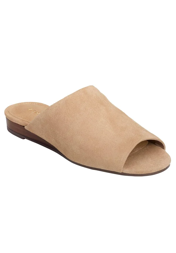 Aerosoles Women's Bitmap Slide, Size: 7.5, Tan Suede