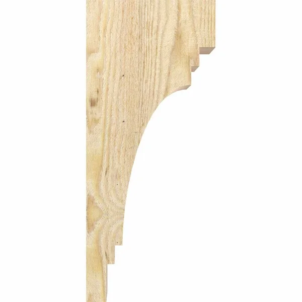 Ekena Millwork COR04X10X18PEC00RDF Pescadero - 10x22D x 18x22H, 4x22W Douglas Fir (Rough Sawn Corbel)