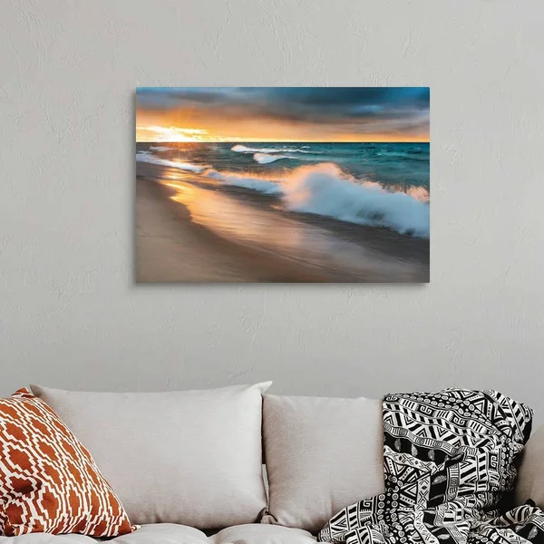 Miners Beach Light - Canvas Wall Art, 36x24, Great Big Canvas
