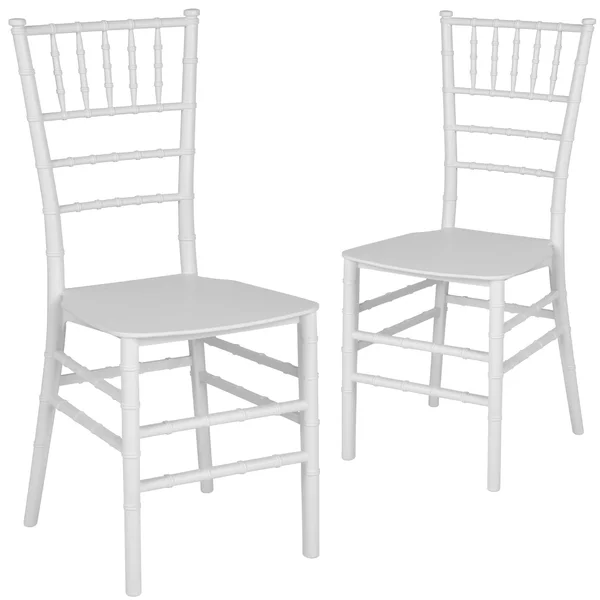 Flash Furniture 2 Pk. Hercules Series Mahogany Resin Stacking Chiavari Chair