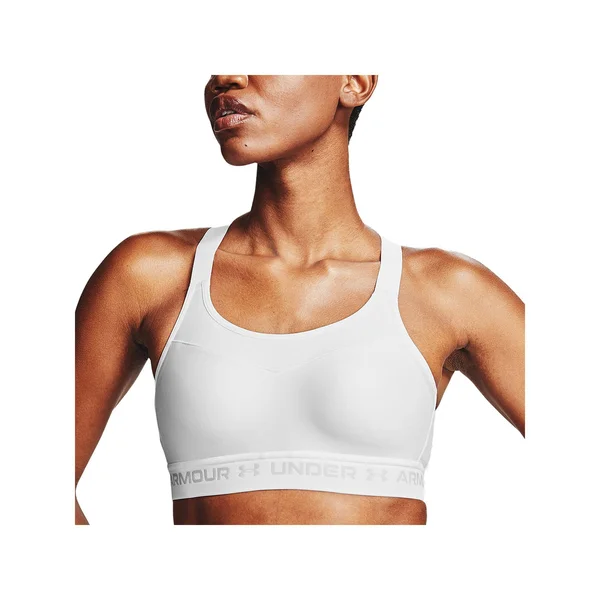 Under Armour Women's Armour High Crossback Sports Bra - White - 32c