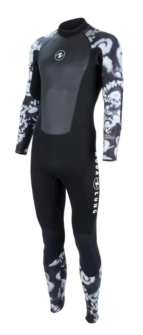 Aqua Lung Men's Hydroflex 3mm Wetsuit Black/Blue Camo, 3XL
