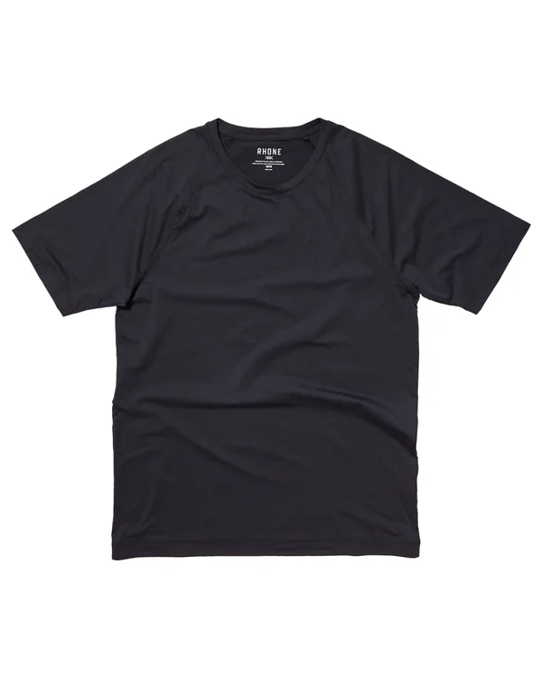 Rhone Reign Short Sleeve Men's Clothing Black : SM